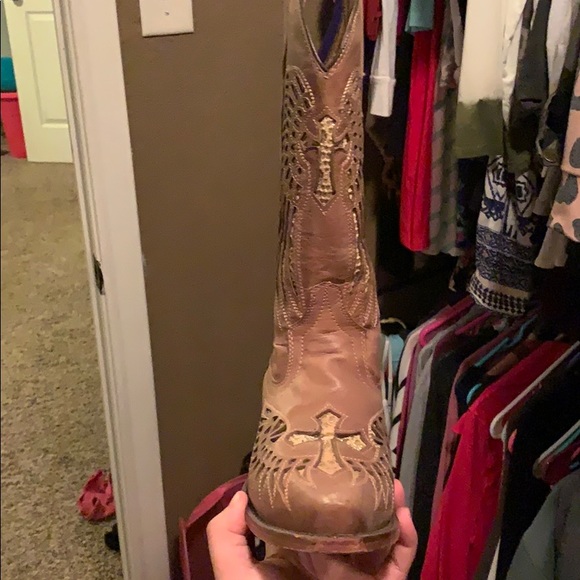 Tan cowboy boots size 8 **** will negotiate **** - Picture 2 of 5